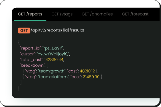 Cost API v2