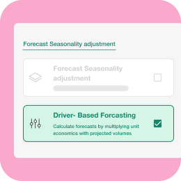 Driver-based forecasting now available in Financial Plans