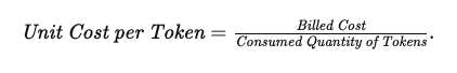 Unit Economics per Token