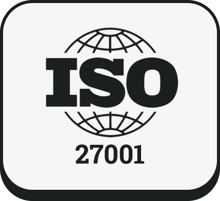 ISO 27001 certification badge
