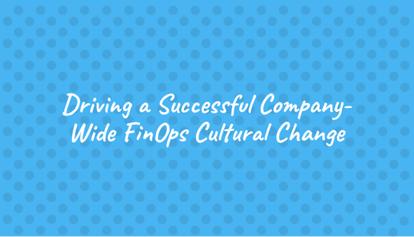 Driving a Successful Company-Wide FinOps Cultural Change